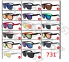 Högsta kvalitet märke cykling solglasögon sport eyewear designer kvinnor män utomhus öga glasögon strand UV400 17Colors 731