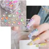 Crystal Rhinestones Nail Art Decorations Mermaid Aurora Nails Pärlor Stones Smycken Charms Gems för Manicure Accessoires