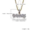 Mens Hip Hop SAVAGE Letter Pendant Necklace Jewelry Fashion Gold Pendant Necklaces With Cuban Chain