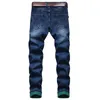 Herren Jeans Cross Border Straight Tube Slim Amazon Hole Yarn Hose