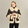 Women's Fur & Faux 2021 Winter Sheepskin Jacket Soft Warm Leisure Fashion Real Coat Female