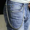 Colar Plano de Metal Wallet Cadeia de Calça Jean Chaveiro Chaveiro Clipe Masculino Homens Hip Hop Aço Inoxidável Jóias