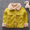 Bebê crianças meninos jaquetas primavera coreano casacos casuais para crianças outwear fleece algodão crianças jaquetas de lapela de 1-4 anos roupas de criança H0909
