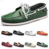 Hommes de quarante-et une chaussures britannique running cuir style noir blanc marron vert vert jaune rouge mode extérieur confortable 92