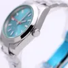 Vendedor quente Mens relógios automático gd2813 movimento 39mm relógios 316L aço inoxidável 116400 relógios de relógios de discagem azul