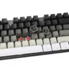 YMDK White Gray Black Mixed 87 61 Key Side Print Blank Keyset Thick PBT OEM Profile Keycaps MX TKL Mechanical Keyboard