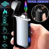 2021 New Cigarette igniter Dual Arc Electric USB Lighter Rechargeable Plasma Windproof Flameless Lighter Outdoor Windproof Igniter