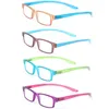 Lunettes de soleil Cadre Boncamor Lunettes de lecture Charnière à ressort Cadre de couleur en plastique Hommes et femmes Lecteur HD Diopter5888996