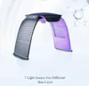 Colorful LED light Therapy face Beauty Machine LED Facial Neck Mask With Microcurrent for skin whitening device