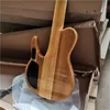 In stock 6 Strings Original Body Neck-thru-body Electric Bass Guitar with Rosewood Fingerboard,Can be customized