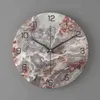 Europejski styl imitacja marmuru zegar ścienny nowoczesny design proste zegary ścienne salon wystrój domu Mute zegar do kuchni H1230