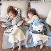 1 pc couvertures emmailloter bébé Wrap tricoté couverture pour enfant lapin dessin animé Plaid infantile enfant en bas âge literie emmailloter Let's Make 210309