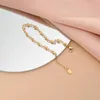 Link, Chain Beautiful Fashion Elegant Gold Silver Color Star Wave Stainless Steel Women Cute Bracelet High Quality Gorgeous Jewelry