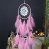 Dream Catchers with Feather Crafts Handmade Dreamcatchers for Boho Wall Hanging Decoration Home Bedroom Ornament Festival Present ZZA11790