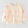 100% Terry Cotton Sweater Brand Quality Children t-shirt Tee Blouse Infant Baby Girl Clothes Kids Hoodies Girls Tops Sweatshirts 211111