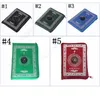 Tapis de prière islamique Portable Tapis tressé Portable Zipper Boussole Couvertures Tapis de poche de voyage Tapis de prière musulman Couverture de culte musulman DAF85