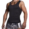 Body Shapers pour hommes Débardeur de compression de poitrine pour hommes Amincissant Shaper Vest Chemises Abdomen Slim Undershirts Gym Perte de poids Entraînement