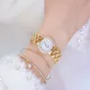 Femme Montres Célèbre Marque De Mode Diamant Quartz Montres Femmes Or Femme Montre-Bracelet En Acier Inoxydable Reloj Mujer 210527