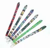 Cartoon Nekkoorden Sleutelhanger Badgehouder ID Creditcardpas Hangtouw Lariat Lanyard voor sleutels Anime Accessoires