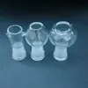 Hookahs Clear Glass Dome 14.5mm 18.8mm Wapter Pipe Bong Jiont Pris Tillverkare