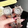 Relógios de marca mulheres vestido de cristal estilo metal banda de aço quartzo relógio de pulso de luxo em 03