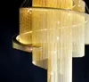 Luxury villa chandeliers handmade custom sitting room adornment Spiral chandelier can be customized