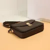Women luxurys handbags purses high quality bag genuine leather pochette Metis designer shoulder bags crossbody handbag Serial code
