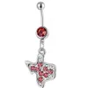 YYJFF D0176 CHERRY BODY Piercing Jewelry Belly Button Navel Rings Red Color
