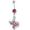 YYJFF D0146 anneau de nombril coeur couleur claire