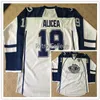 # 21 Mike Blunden # 19 alicea Syracuse Crunch Hockey Jersey bianco blu ricamo cucito personalizzato qualsiasi numero e nome