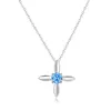 Ins Windmill Clover Pendant Set Chain Korean Version Simple Temperament Jewelry S925 Silver Woman Necklace