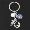 Keychains 1Pc Vintage Little Ocean Mermaid Seahorse Keyring Fish Scale Shell Pendant Keychain For Women Girl Gift Jewelry Crafts E2586