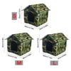 Waterproof Outdoor Pet House Thickened Cat Nest Tent Cabin Bed Kennel Portable Travel Wholesale 211006