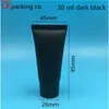 100 UNIDS Envío Gratis 5 ML 50 ML 60 ML 100 ML Botellas de Tubo de Plástico Negro 2 3.5 OZ Envases Cosméticos Vacío Recargables Paquete Materiaalta Calidad