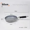 Geetest Marble Stone Nonstick Frying Pan with耐熱性ベイクライトハンドル顆粒誘導卵Sfelletdishwasher Safe2039692