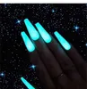 Luminous Poly Nails Glow In The Dark Gel Jelly Builder Poly Polish Soak Off UV Finger Extension Gel Polish Manicure Gel 6pcs