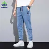 Printemps été bleu cargo jeans hommes streetwear denim jogger pantalon baggy harem jean pantalon mâle surdimensionné grande taille4 5 6 7XL 8XL 211120