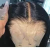 Pelucas delanteras del cordón del pelo brasileño de la simulación de la calidad 10A Pelucas rectas del cordón del pelo del bebé de la rayita pre desplumada pelucas sintéticas largas del cordón 13x4 para bl1596845