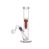 Big size glass Beaker Bongs hookahs Arms Tree Perc Hookahs UV Oil Dab Rigs 11.5inch Straight Tube Glass Water Pipes With 14mm glass oil burner pipes