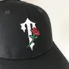 Casquette de baseball brodée de roses pour hommes et femmes, style Hip Hop, camionneur, papa, casquette d'été, plage, Golf, pare-soleil réglable, Streetwear7112637