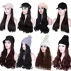 Synthetic Wigs Baseball Cap With Hair A Integrated Long Hairpiece Natural Wavy6997202