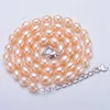 Yikalaisi 925 sterling silver naturliga halsband mode smycken för kvinnor 6-7mm pärla 3 färg