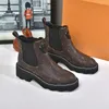 2021 BEAUBOURG Stiefeletten Damen Mode Martin Stiefel Designer Winter LederstiefelDamen Flache Stiefeletten Größe EUR 35-42