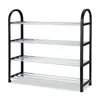 Skor förvaringshylla aluminium metall stående rack diy hem arrangör tillbehör sko y200527