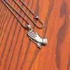 HNSP Pray Hand Buddha Men Pendant Chain Necklace For Male Hip Hop Lucky Jewelry G1206