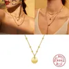 AIUTANTE Collana Per Le Donne 2020 Argento 925 Gioielli Rotondi Borda la Collana Catene All'ingrosso Gioielleria Raffinata Choker Bijoux Femme #12.15 Q0531