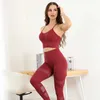 Women's Seamless Gym Clothing Yoga Set Fitness Workout Suit Outfits For Female Running Athletic Leggings Tight Sportswear 210802