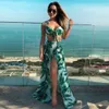 Broderie Kaftan Beach Tunique Coton Cover Up Saida de Praia Maillot de bain Femmes Bikini Cover Pareo Sarong Wear 210722