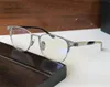 빈티지 남성 디자인 광학 안경 GITNHED 스퀘어 티타늄 프레임 클래식 레트로 안경 간단하고 인기있는 스타일 최고 품질의 투명 렌즈 투명 안경