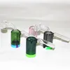 Hookah Glass Ash Catcher med silikonbehållare 14mm 18mm Ashcatchers For Glass Oil Rig Bongs Water Pipe